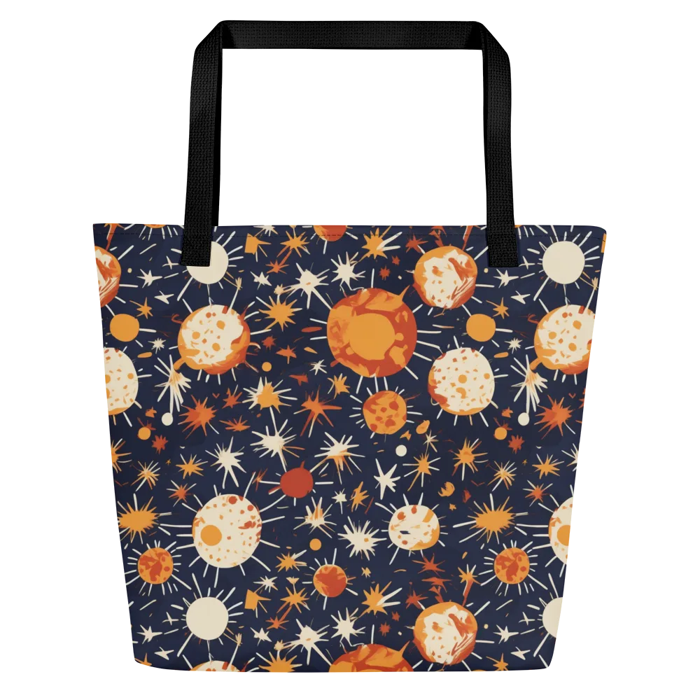 Copper Constellation on Large Tote Bag W/ Pocket — Front