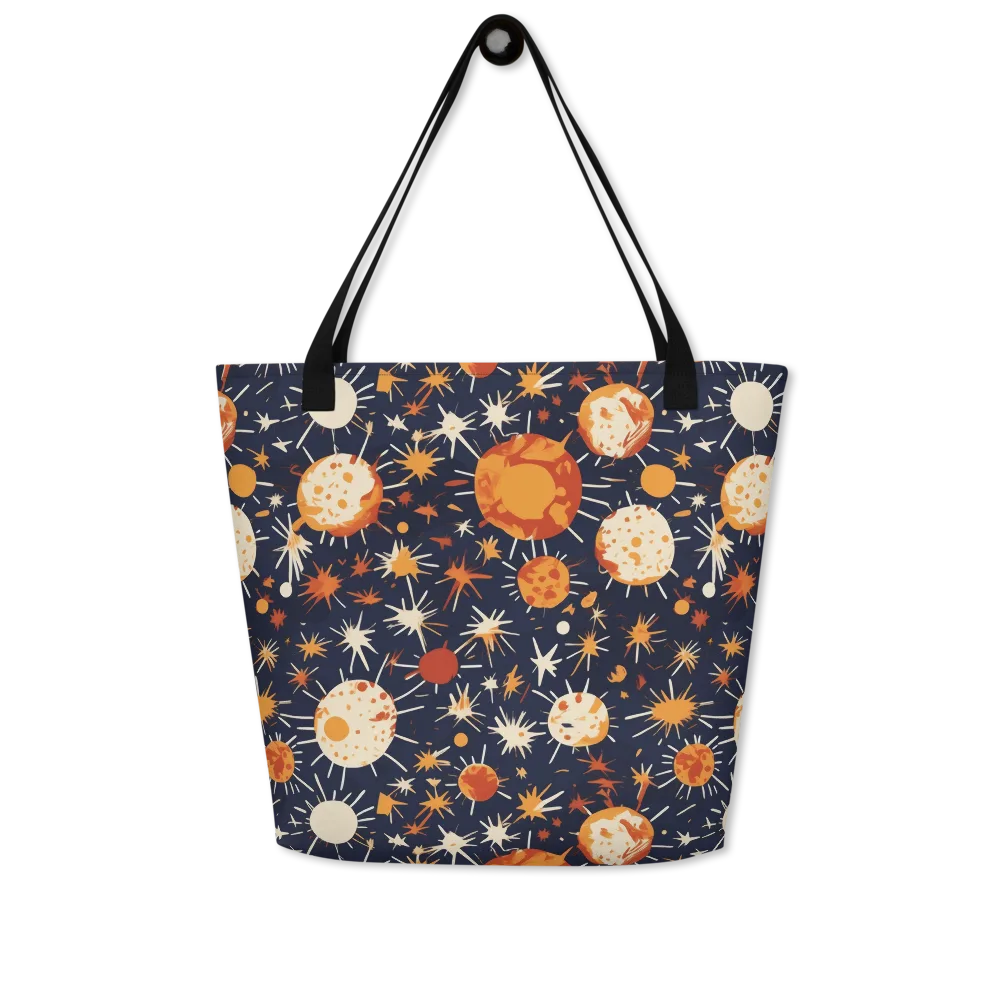 Copper Constellation on Large Tote Bag W/ Pocket — Front