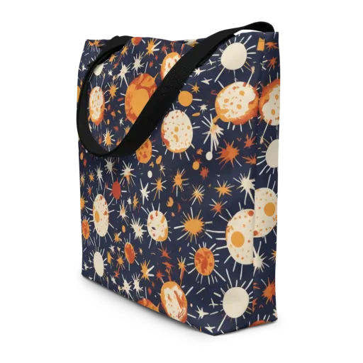 Copper Constellation on a Large Tote Bag W/ Pocket