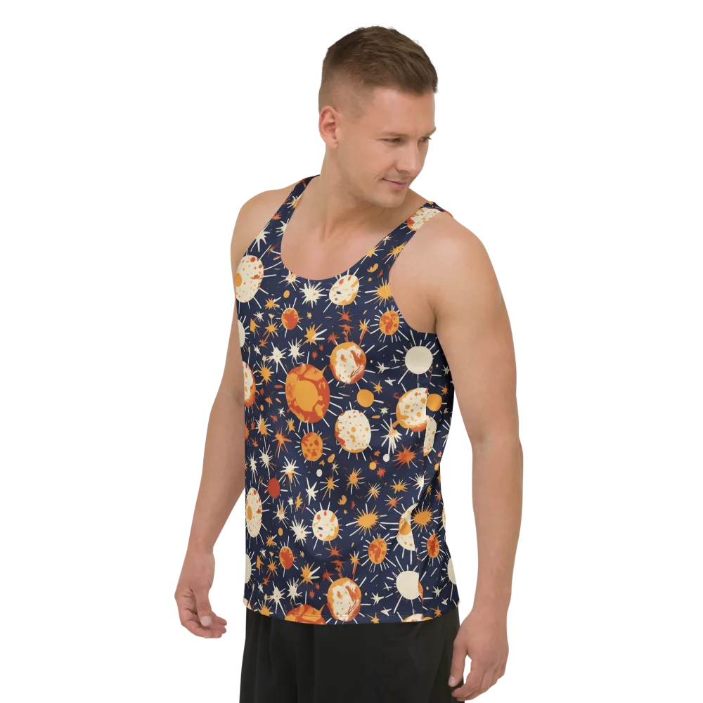 Copper Constellation on Men's Tank Top — Left Front