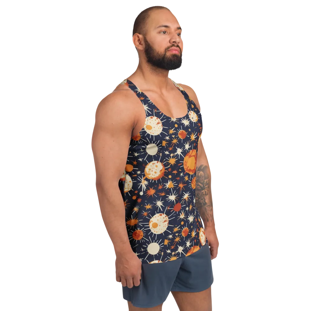 Copper Constellation on Men's Tank Top — Right Front