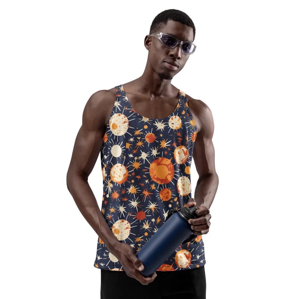 Copper Constellation on Men's Tank Top — Front