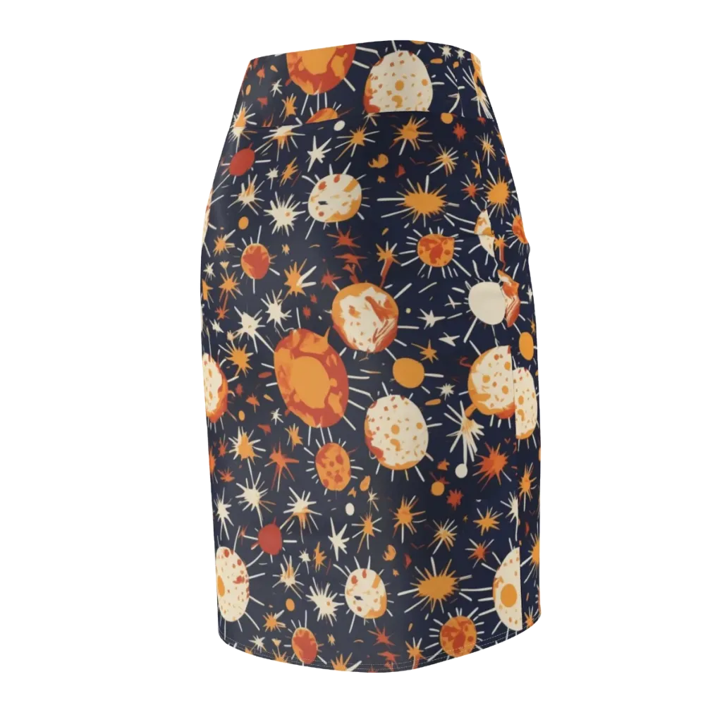 Copper Constellation on Pencil Skirt — Back Side
