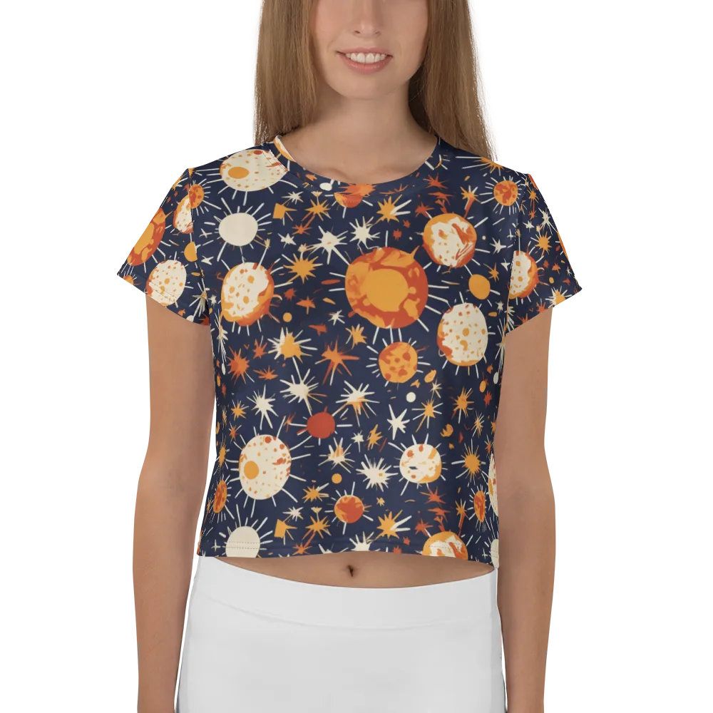 Copper Constellation on Crop Tee — Front