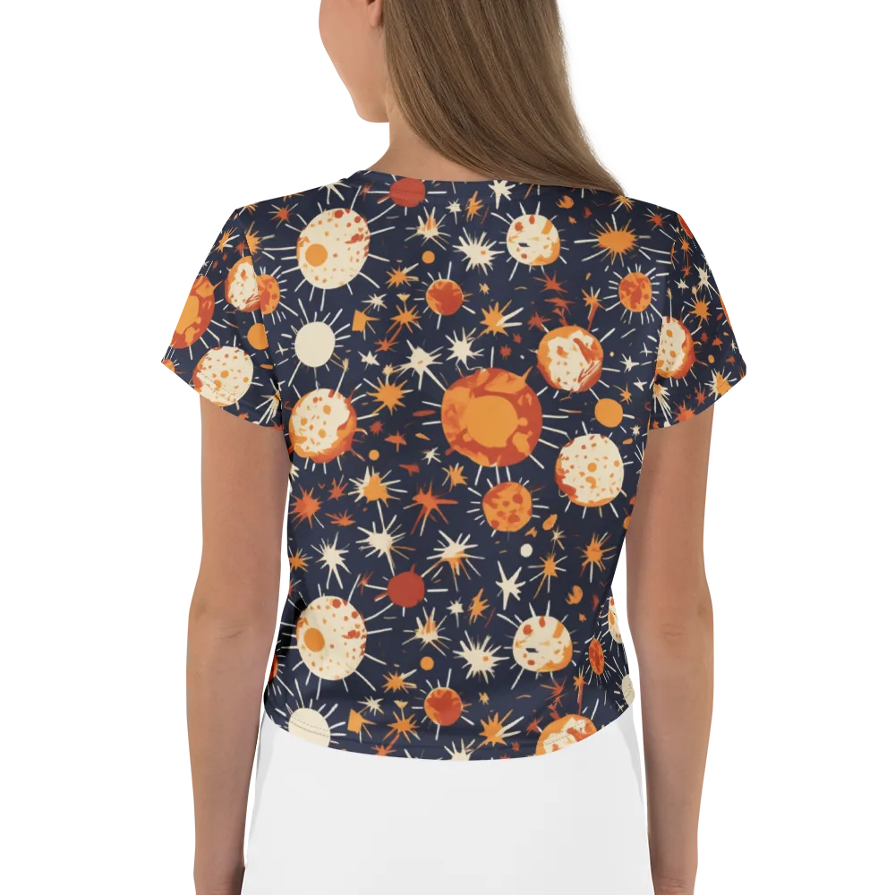 Copper Constellation on Crop Tee — Back