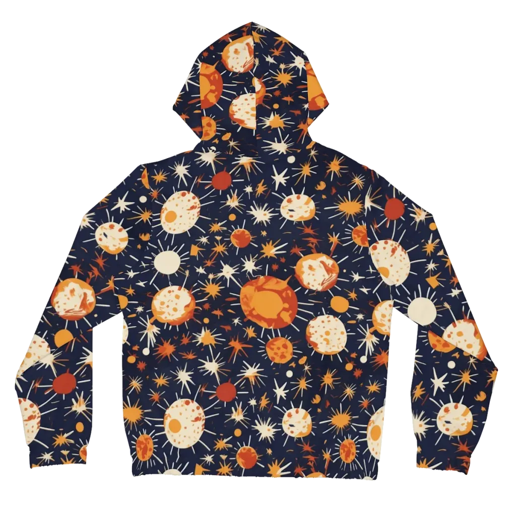 Copper Constellation on Women's Full-Zip Hoodie — Back