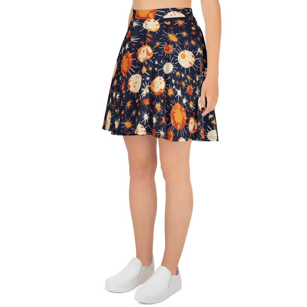 Copper Constellation on Skater Skirt — Left