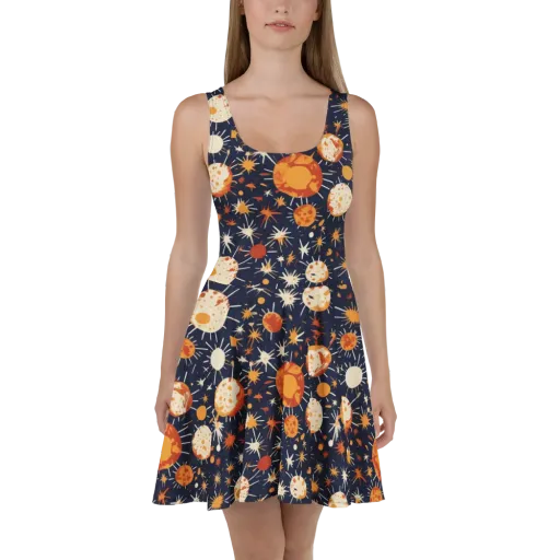 Copper Constellation on a Skater Dress
