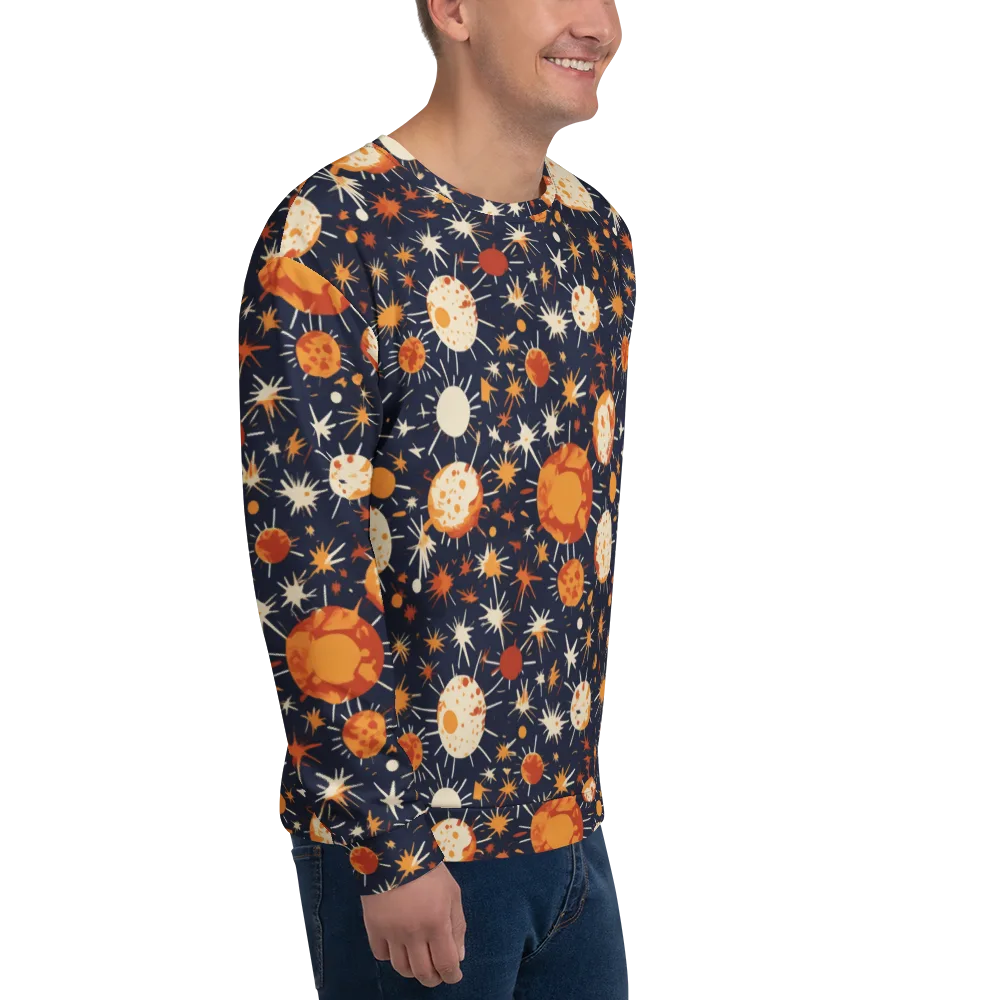 Copper Constellation on Sweatshirt — Right Front