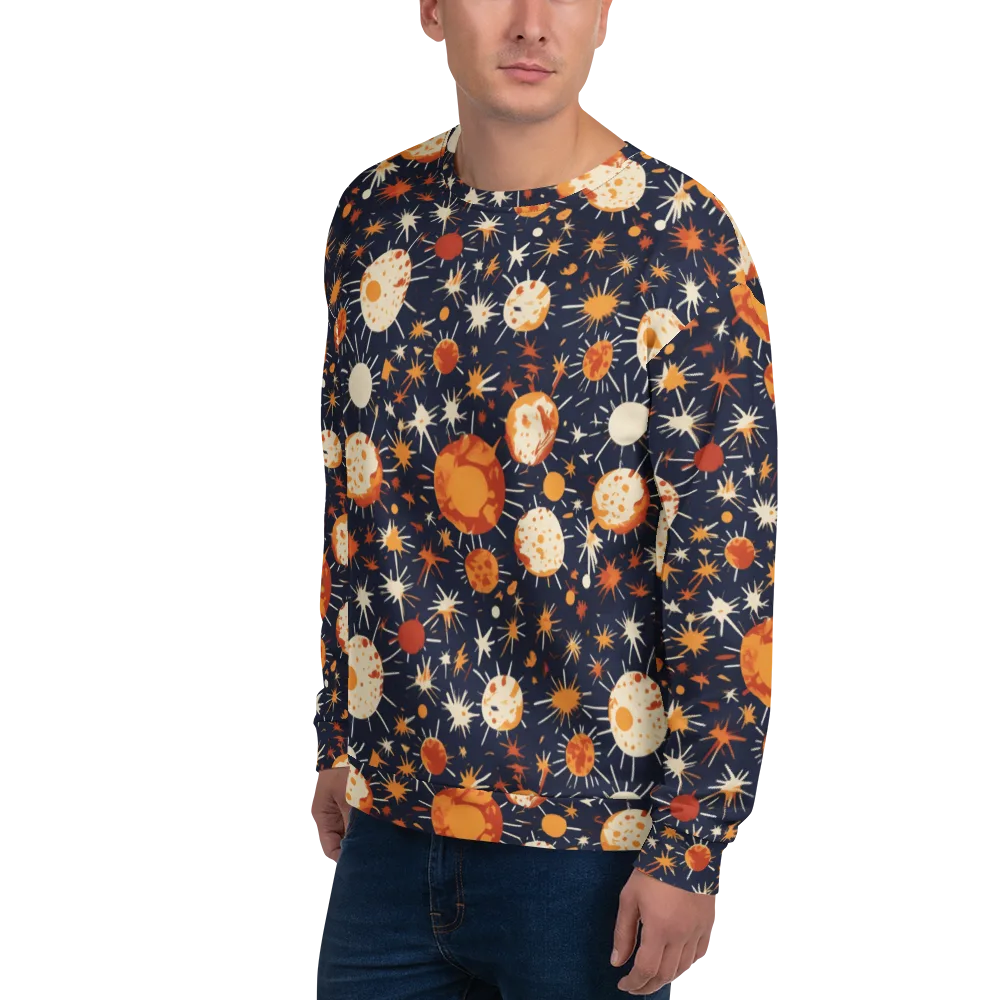Copper Constellation on Sweatshirt — Left Front