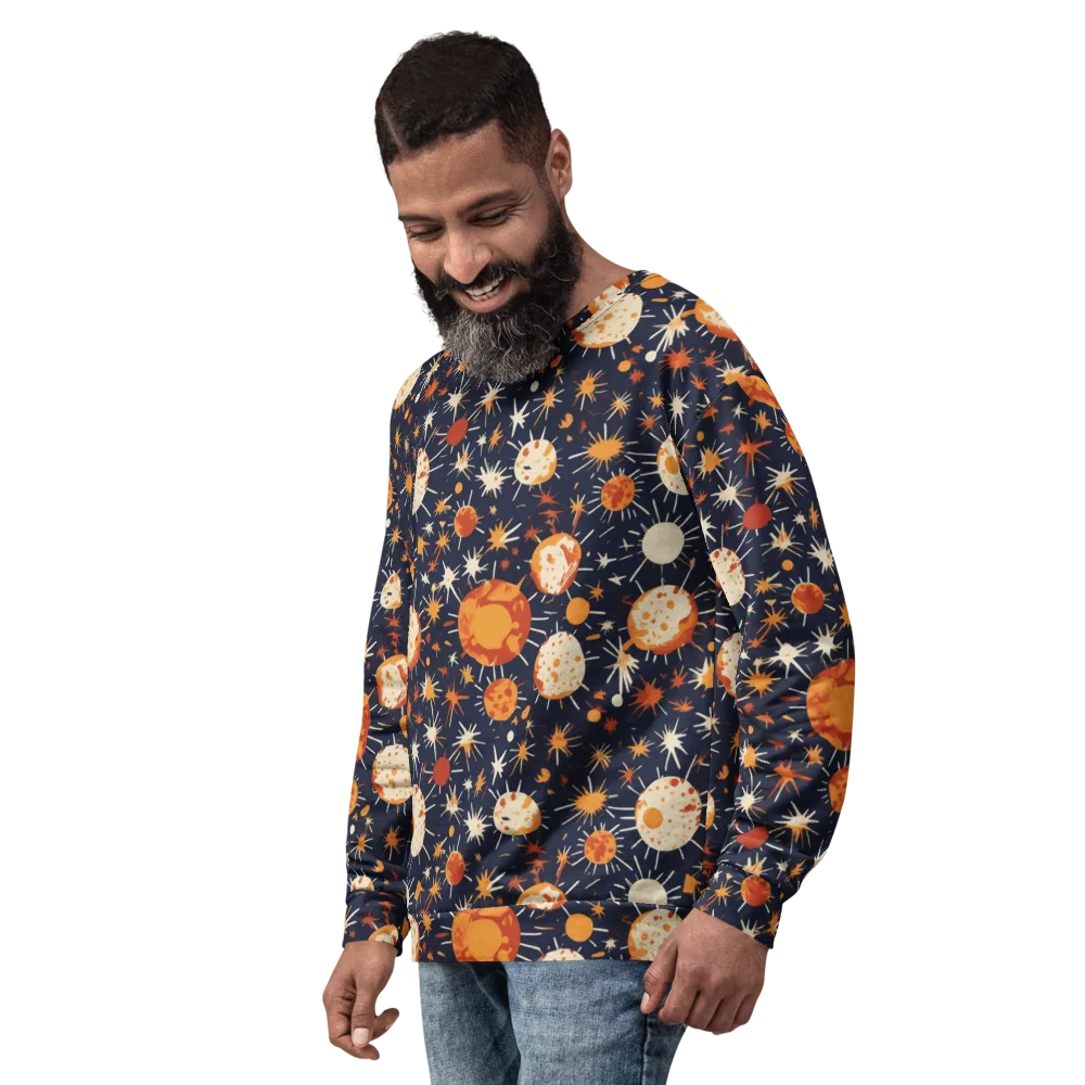 Copper Constellation on Sweatshirt — Left Front