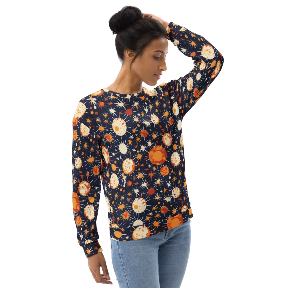 Copper Constellation on Sweatshirt — Right Front