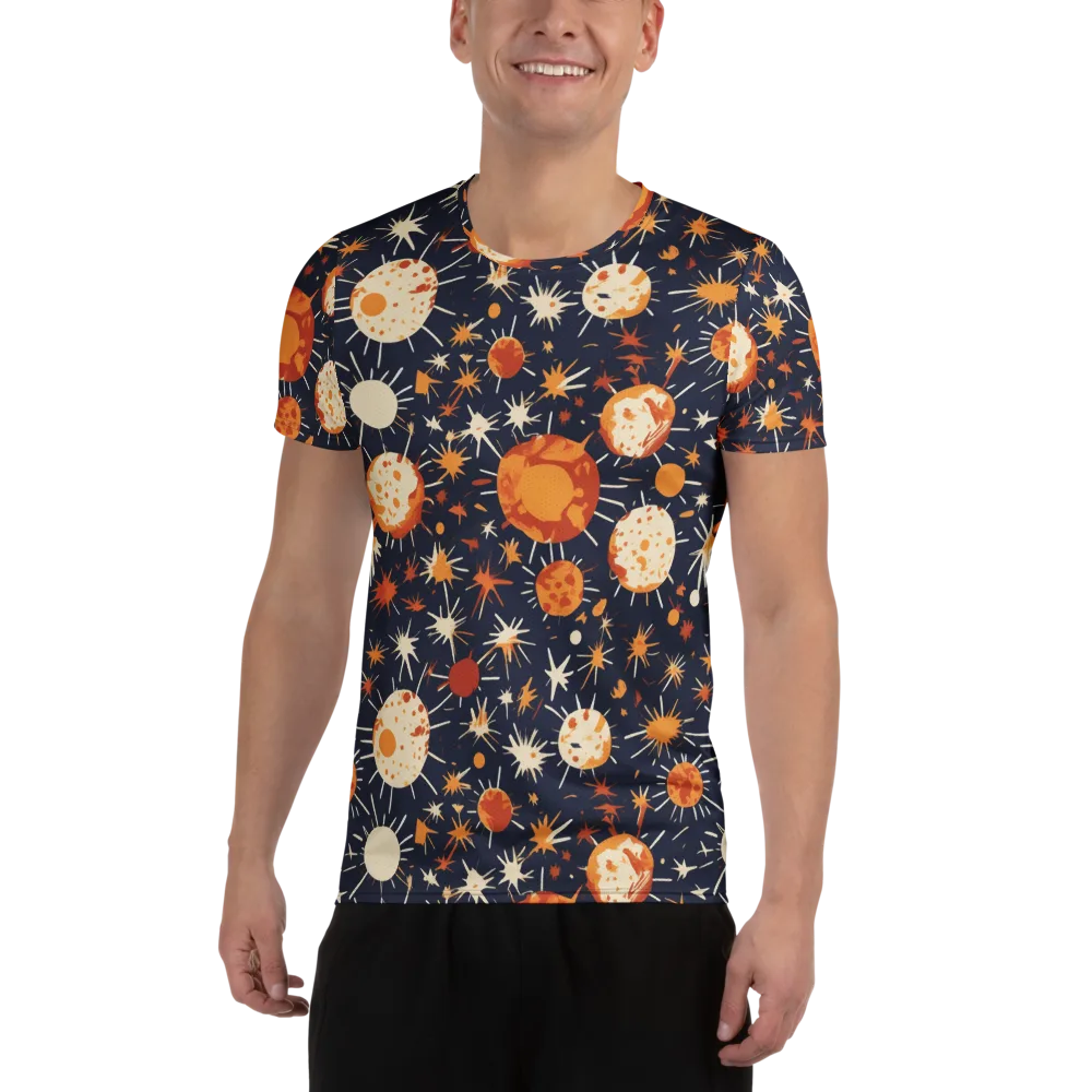 Copper Constellation on Men's Athletic T-Shirt — Front