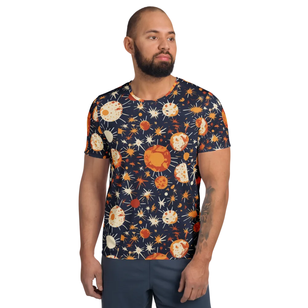 Copper Constellation on Men's Athletic T-Shirt — Front