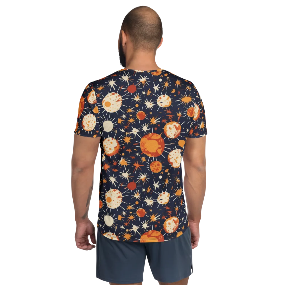 Copper Constellation on Men's Athletic T-Shirt — Back