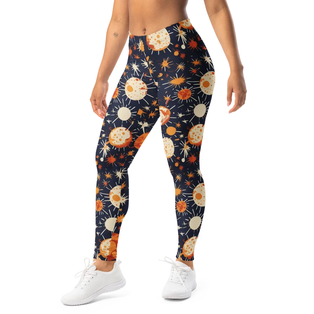 Copper Constellation on Leggings — Left Front