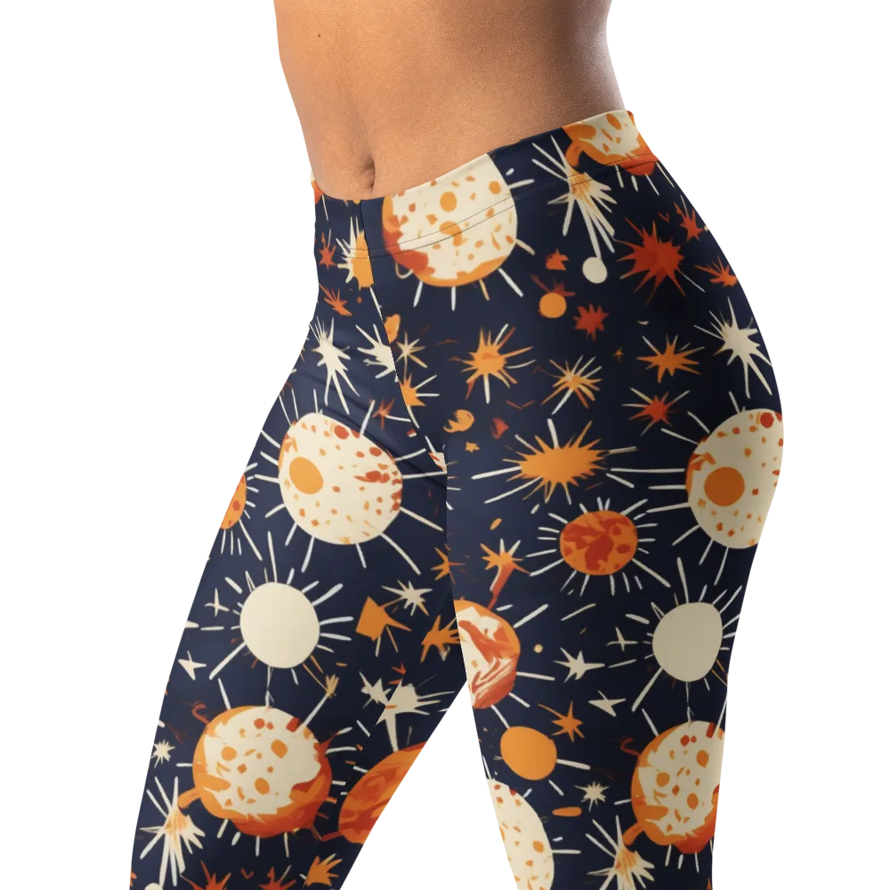 Copper Constellation on Leggings — Left Front