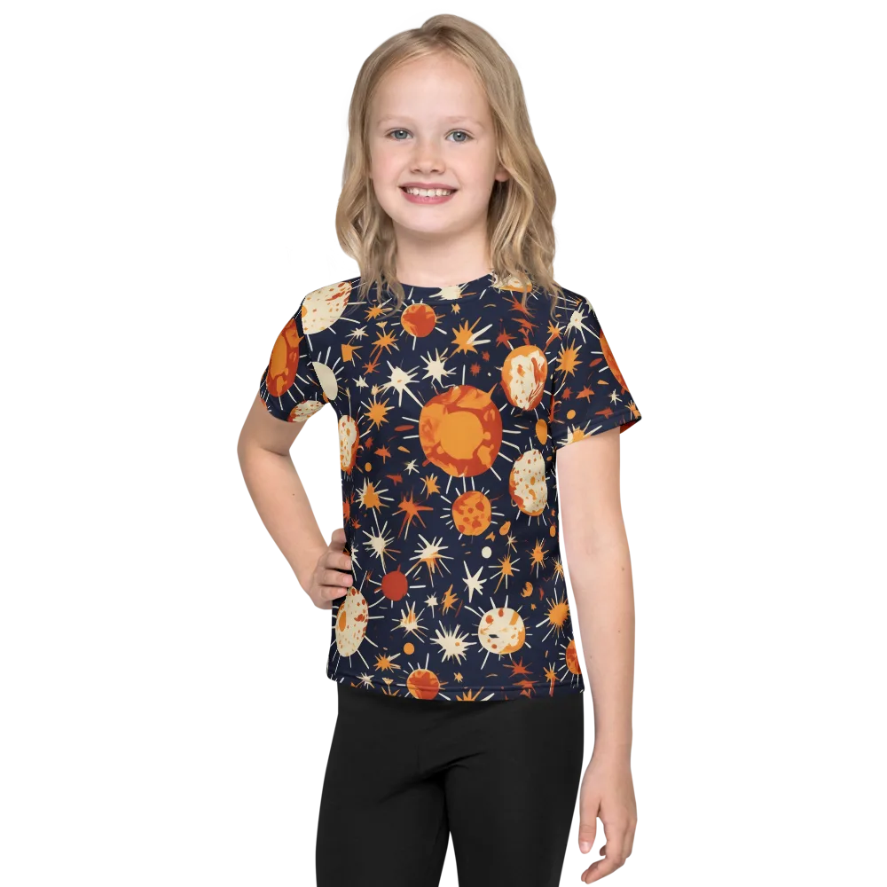 Copper Constellation on Kids Crew Neck T-Shirt — Front