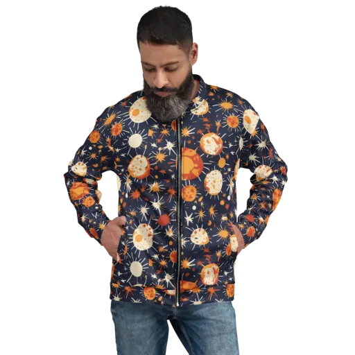 Copper Constellation on a Bomber Jacket