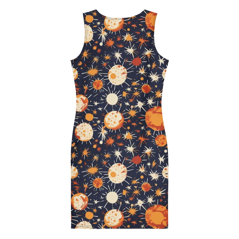 Copper Constellation on Bodycon Dress — Back