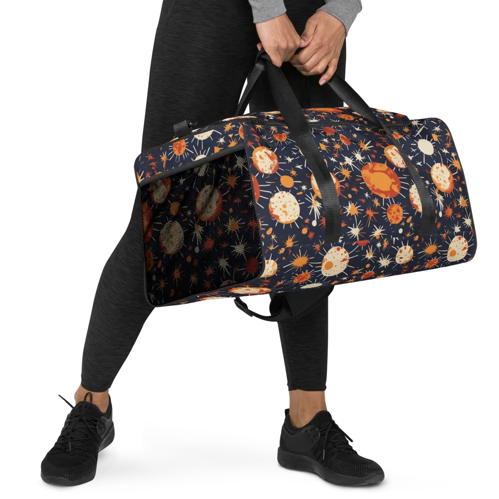 Copper Constellation on Duffle Bag — Right Front