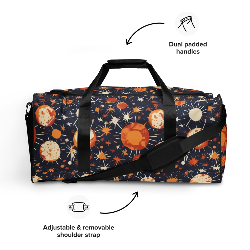 Copper Constellation on Duffle Bag — Front