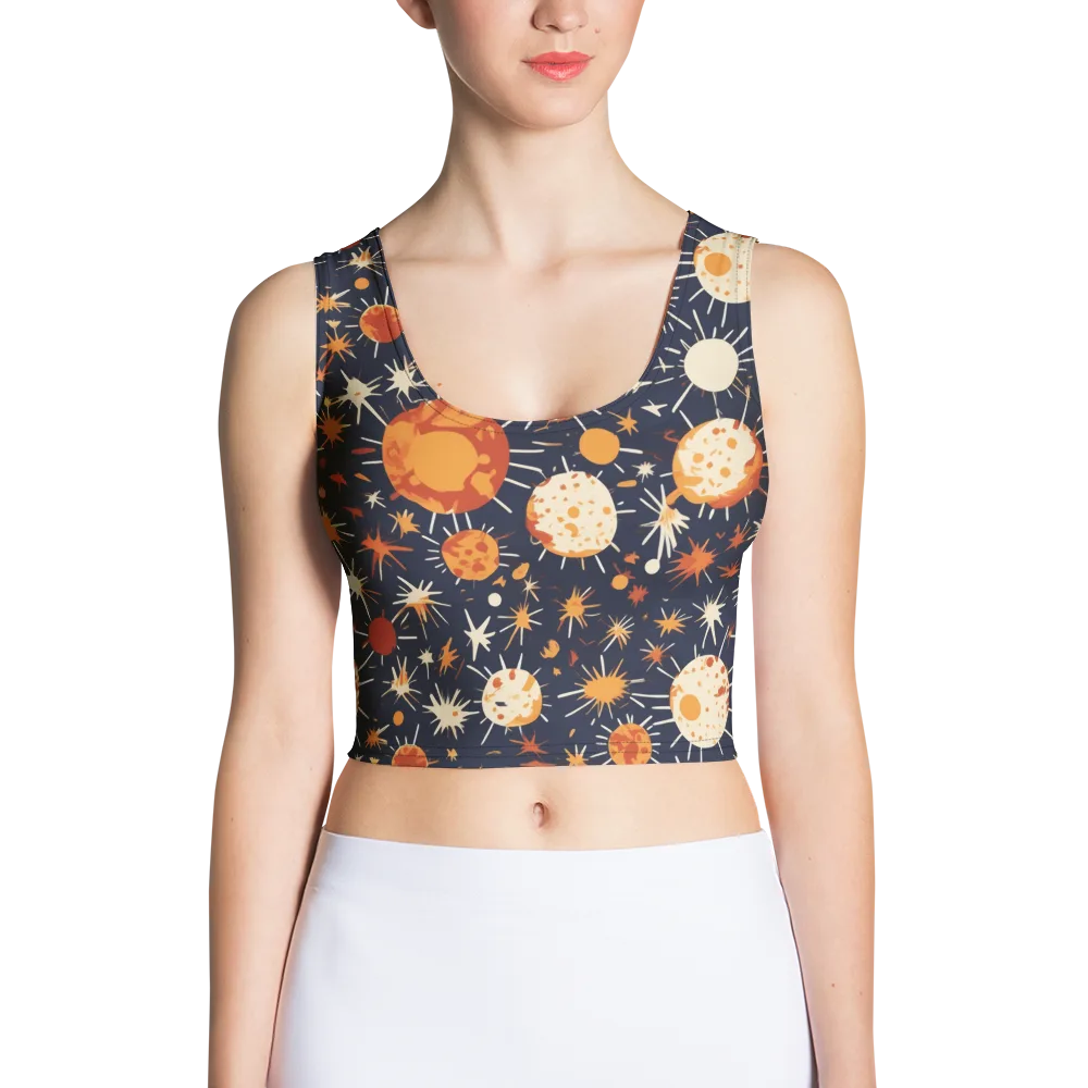 Copper Constellation on Crop Top — Front