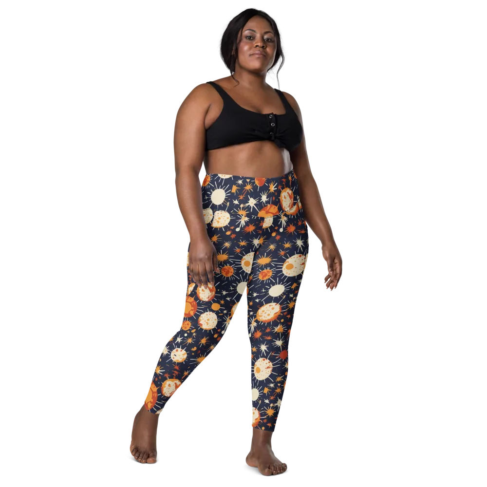 Copper Constellation on Leggings with Pockets — Front