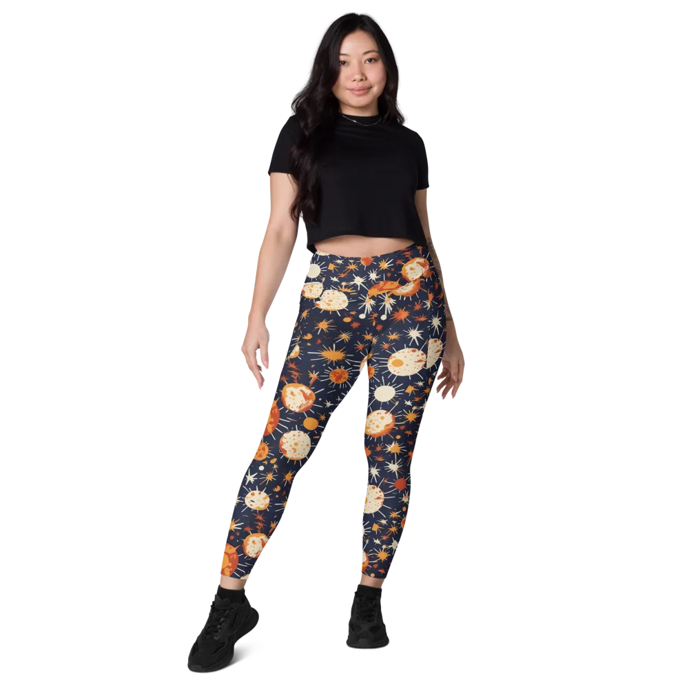 Copper Constellation on Leggings with Pockets — Front