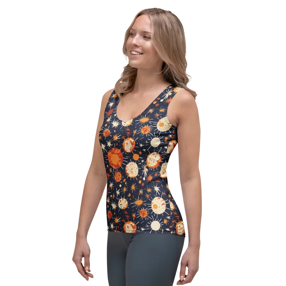 Copper Constellation on Women's Tank Top — Left Front