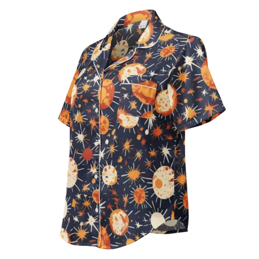 Copper Constellation on a Women's Short Sleeve Pajama Top
