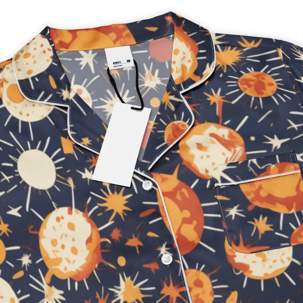 Copper Constellation on Women's Short Sleeve Pajama Top — Product details