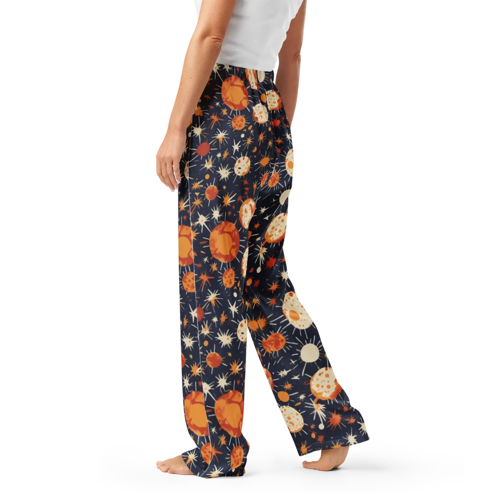 Copper Constellation on Women's Pajama Pants — Left