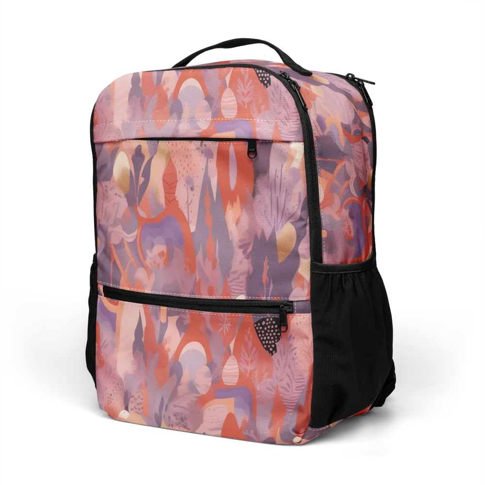 Lavender Current on Utility Backpack — Left Front