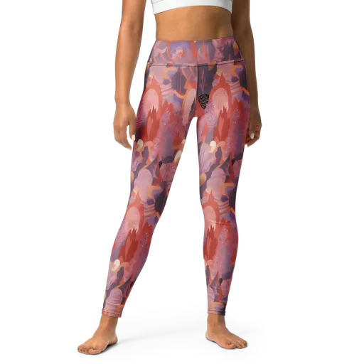 Lavender Current on a Yoga Leggings