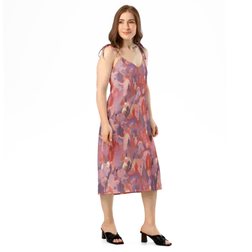 Lavender Current on a Slip Dress