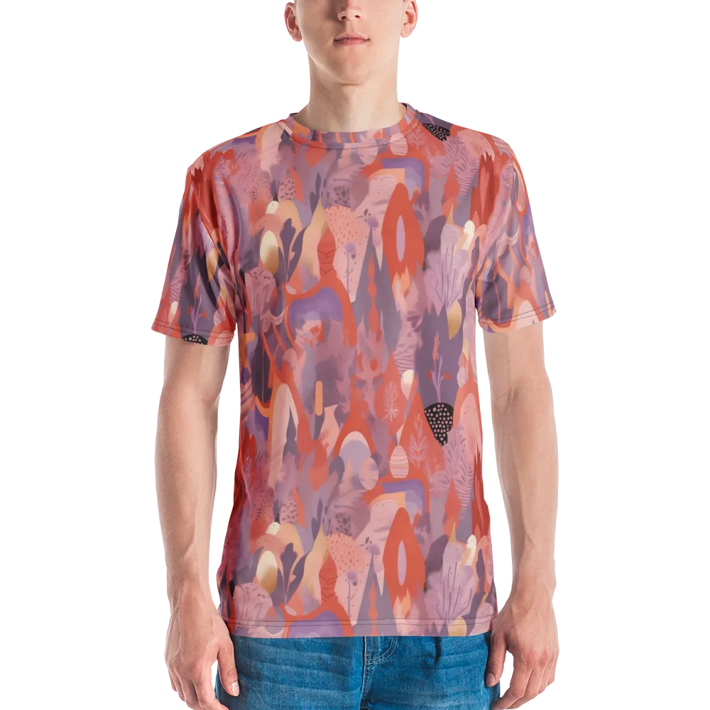 Lavender Current on Men's Crew Neck T-Shirt — Front