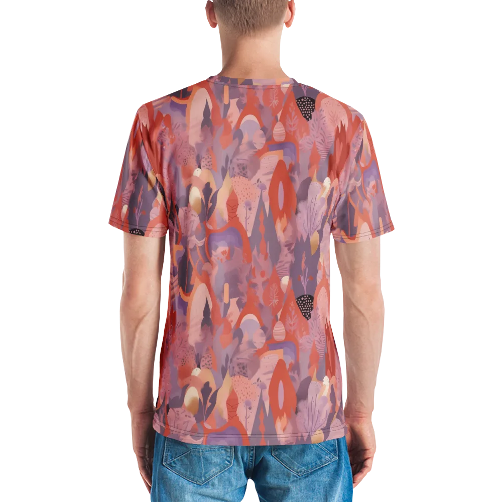 Lavender Current on Men's Crew Neck T-Shirt — Back