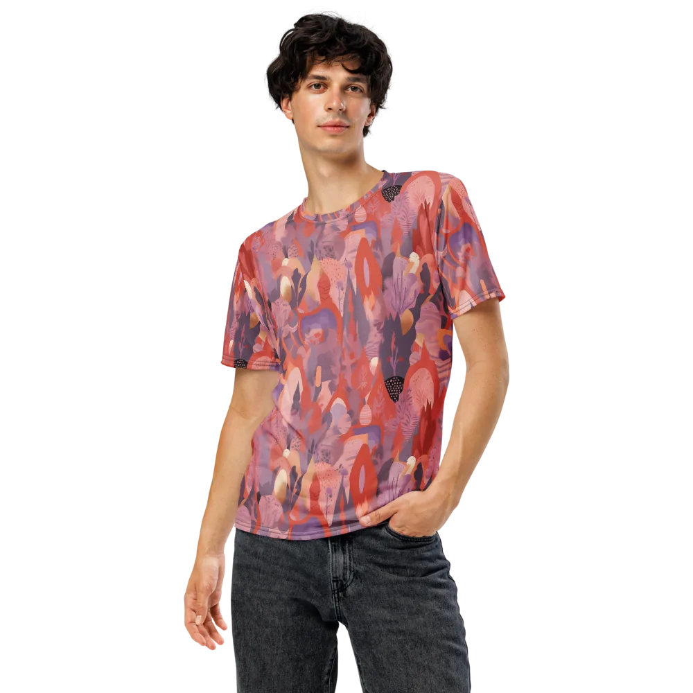 Lavender Current on Men's Crew Neck T-Shirt — Front