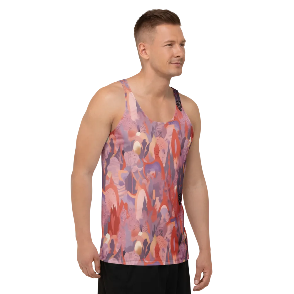 Lavender Current on Men's Tank Top — Right Front
