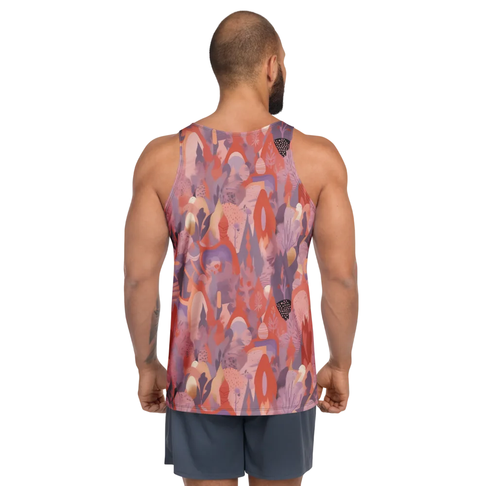 Lavender Current on Men's Tank Top — Back