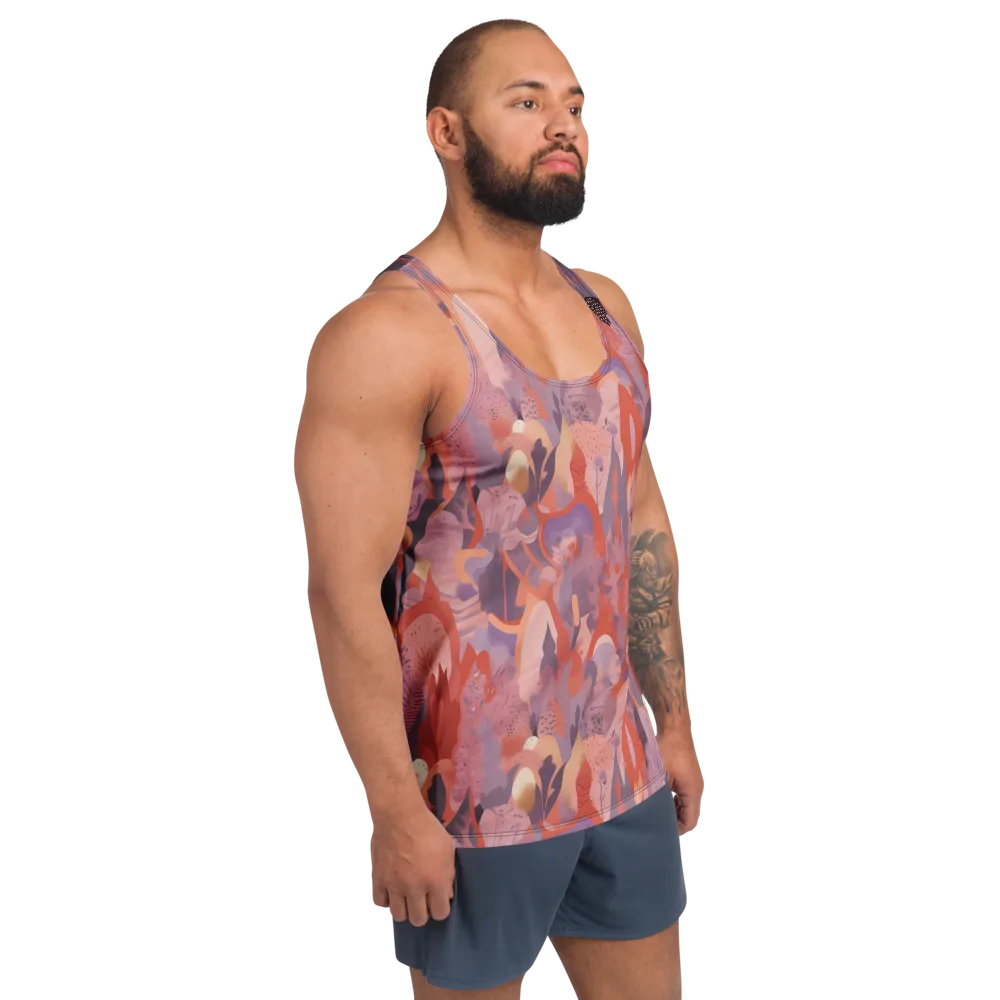 Lavender Current on Men's Tank Top — Right Front