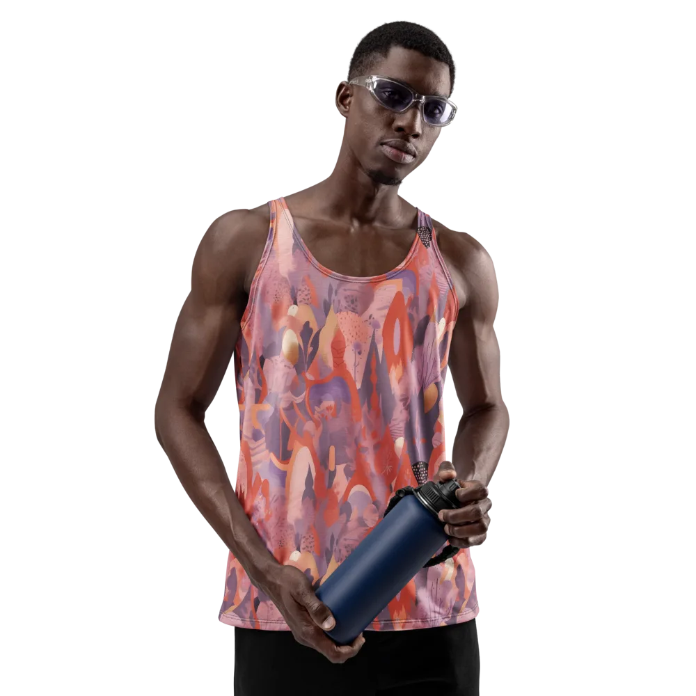 Lavender Current on Men's Tank Top — Front