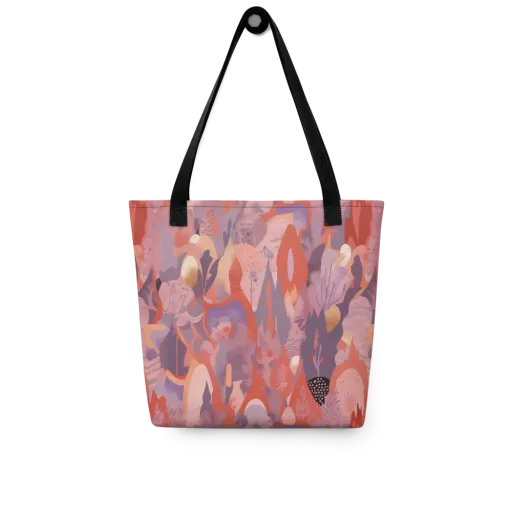 Lavender Current on a Tote Bag