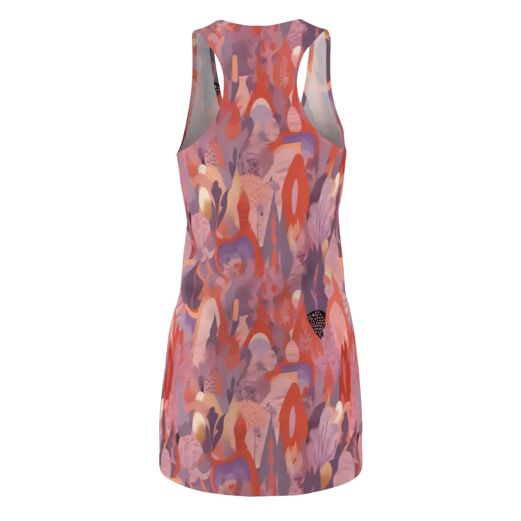 Lavender Current on Racerback Dress — Back