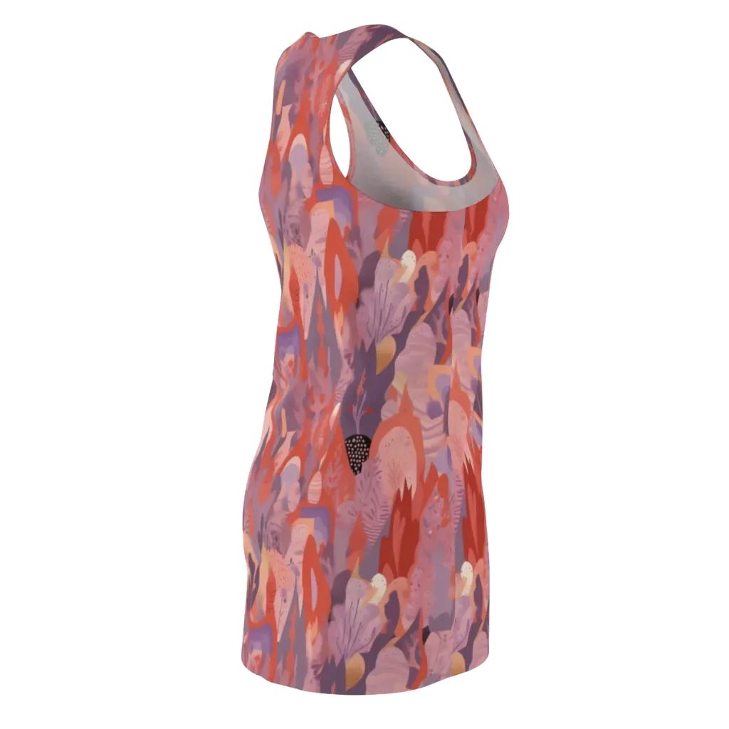 Lavender Current on Racerback Dress — Back Side