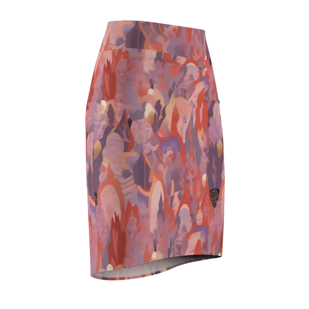 Lavender Current on Pencil Skirt — Front Side