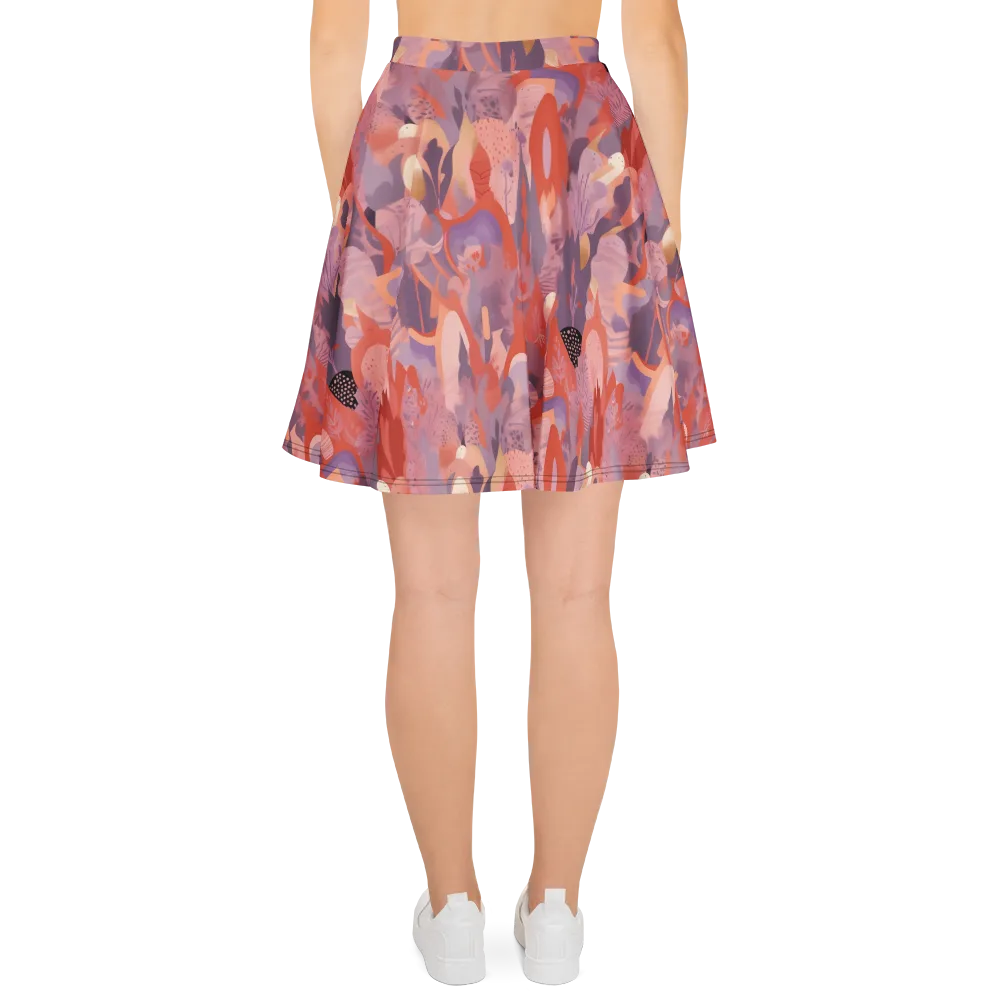 Lavender Current on Skater Skirt — Back