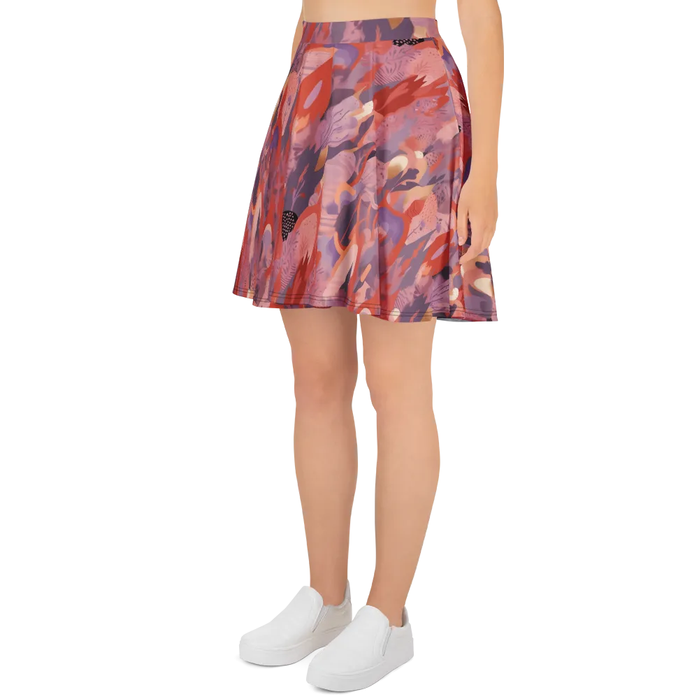 Lavender Current on Skater Skirt — Left
