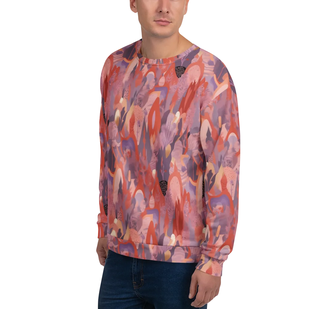 Lavender Current on Sweatshirt — Left Front
